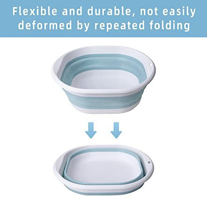 Tlswshsy Portable Pool Foot Bath - Collapsible Pool Foot Wash Basin Tub for Above Ground Swimming Pools Accessories Avelisse