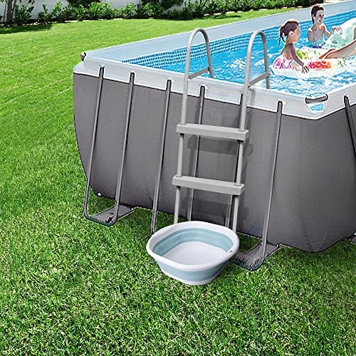 Tlswshsy Portable Pool Foot Bath - Collapsible Pool Foot Wash Basin Tub for Above Ground Swimming Pools Accessories Avelisse