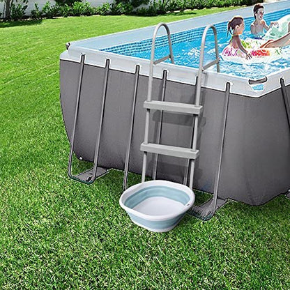 Tlswshsy Portable Pool Foot Bath - Collapsible Pool Foot Wash Basin Tub for Above Ground Swimming Pools Accessories Avelisse