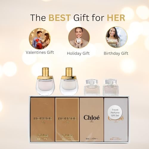 Chloe Perfume for Women Mini Variety Gift Set – 4-Piece Splash Collection, 0.17 Fl Oz Each Avelisse