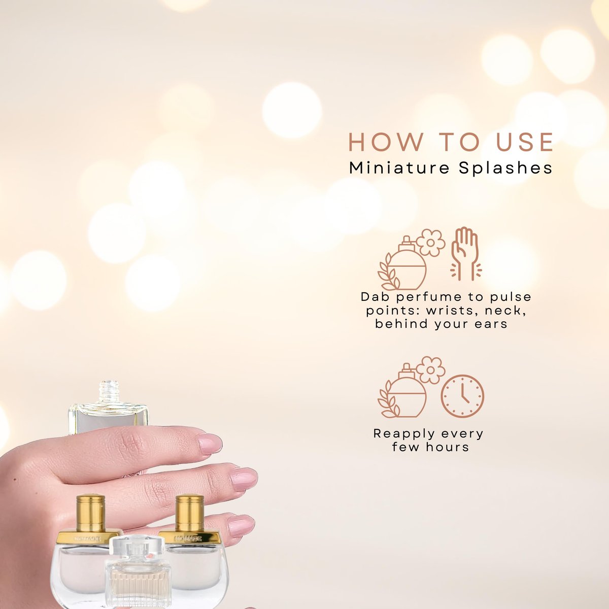 Chloe Perfume for Women Mini Variety Gift Set – 4-Piece Splash Collection, 0.17 Fl Oz Each Avelisse