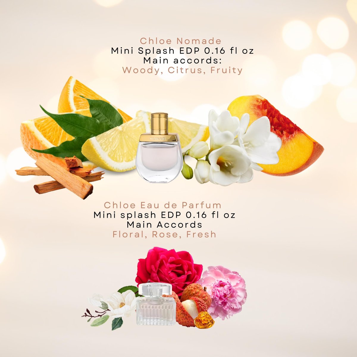 Chloe Perfume for Women Mini Variety Gift Set – 4-Piece Splash Collection, 0.17 Fl Oz Each Avelisse