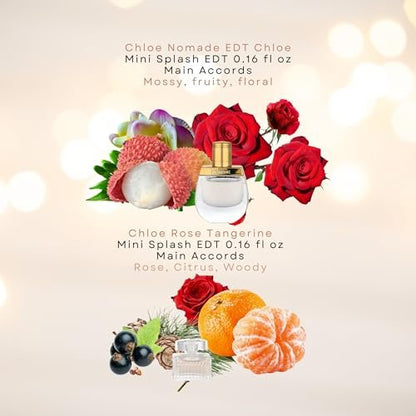 Chloe Perfume for Women Mini Variety Gift Set – 4-Piece Splash Collection, 0.17 Fl Oz Each Avelisse