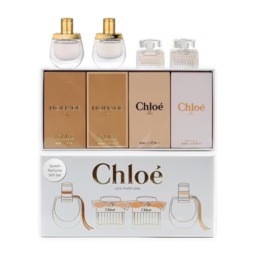 Chloe Perfume for Women Mini Variety Gift Set – 4-Piece Splash Collection, 0.17 Fl Oz Each Avelisse