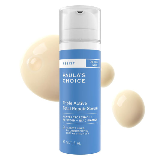 Paula's Choice RESIST Triple Active Total Repair Serum – 3-in-1 Anti-Aging Serum with Niacinamide & Retinoid for Wrinkles, Dark Spots & Firmness, Fragrance-Free, 1 Fl Oz Avelisse