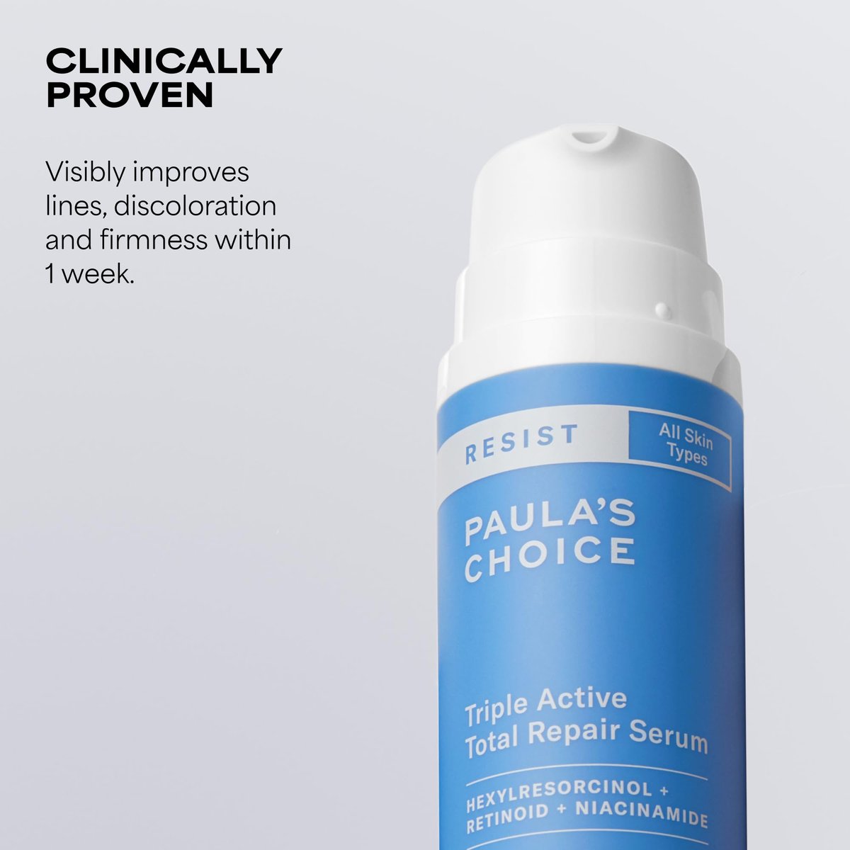 Paula's Choice RESIST Triple Active Total Repair Serum – 3-in-1 Anti-Aging Serum with Niacinamide & Retinoid for Wrinkles, Dark Spots & Firmness, Fragrance-Free, 1 Fl Oz Avelisse