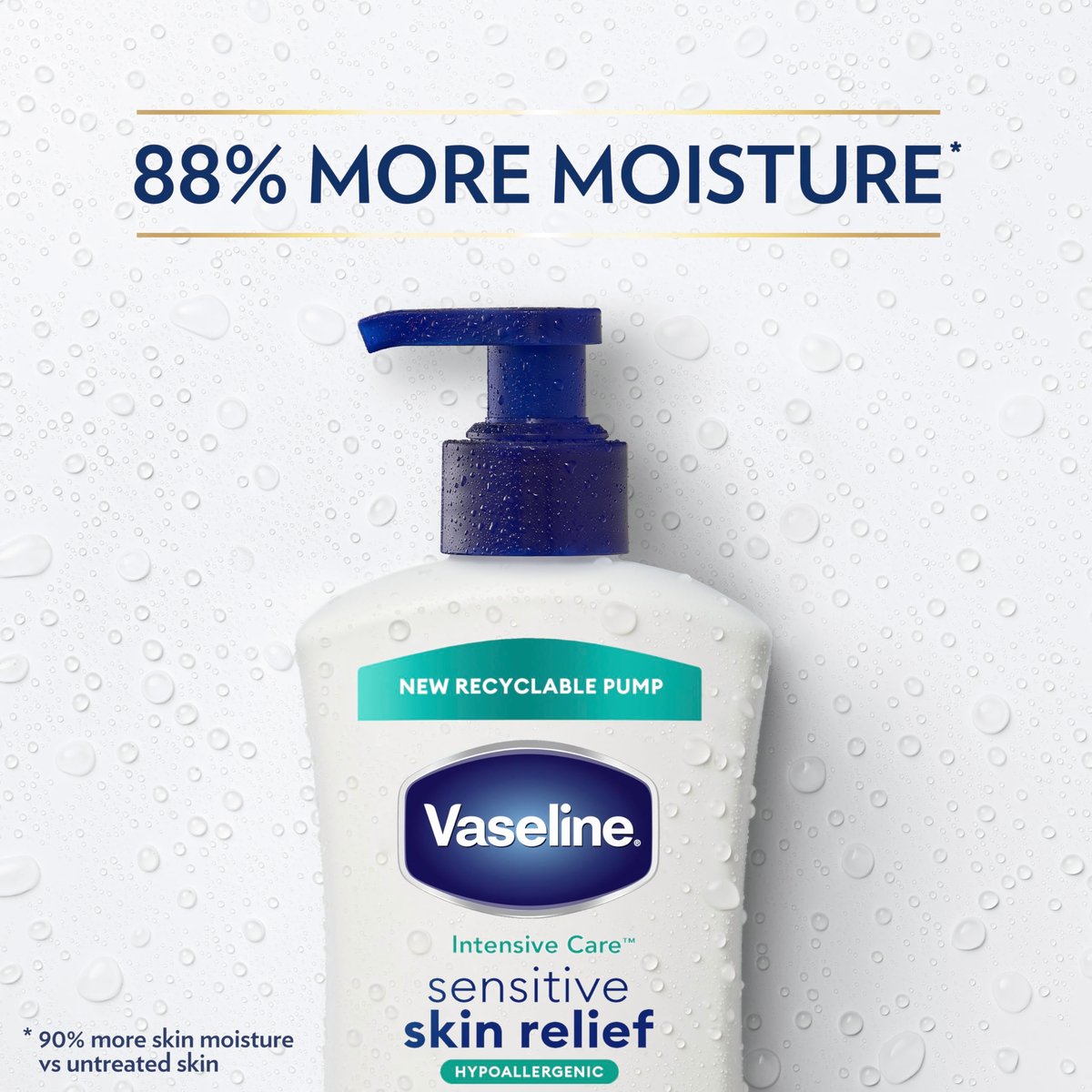 Vaseline Intensive Care Body Lotion 4 Pack Sensitive Skin Relief for Dry Skin with Colloidal Oatmeal and Ultra-Hydrating Lipids, 20.3 oz Each Avelisse