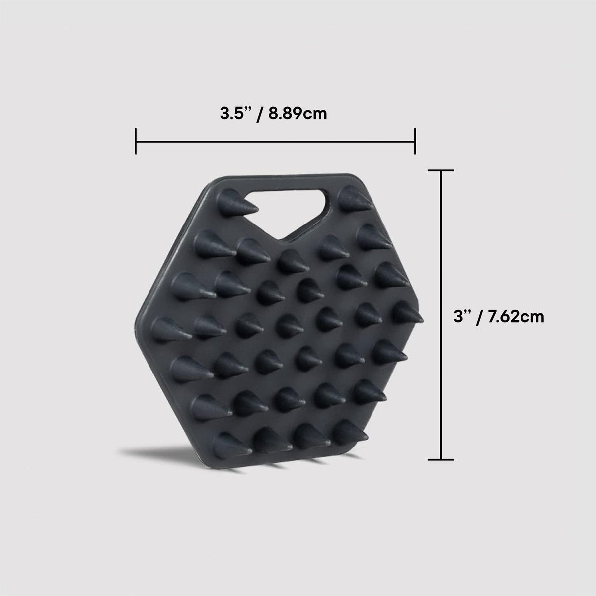 TOOLETRIES Beard Scrubber - Silicone Beard Brush & Exfoliator for Men, Deep Cleans & Unclogs Pores, Ergonomic Handle Design, Removes Beardruff - Charcoal Avelisse