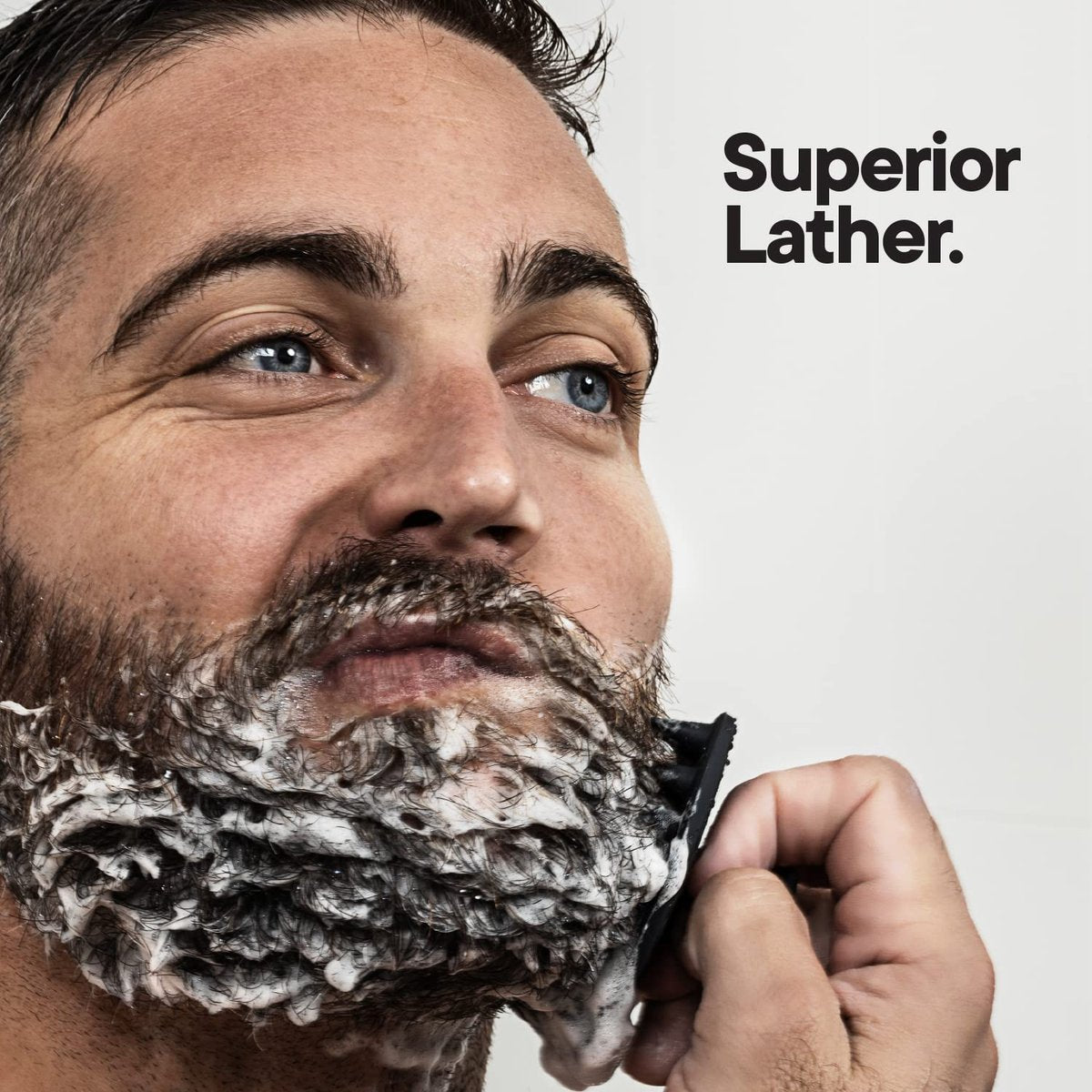 TOOLETRIES Beard Scrubber - Silicone Beard Brush & Exfoliator for Men, Deep Cleans & Unclogs Pores, Ergonomic Handle Design, Removes Beardruff - Charcoal Avelisse