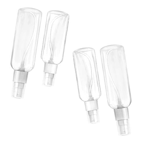 HAALII Small Spray Bottle Set - 2x50ml & 2x100ml Clear Empty Fine Mist Plastic Mini Travel Bottles, Refillable Containers - görsel 4