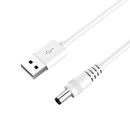 DEIOVWXS Lighted Makeup Mirror Replacement Charging Cable – DC 5.5*2.1mm Switching Connector, 1A, 3.2ft (Compatible with Model MM-M Mirror)