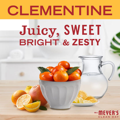 Mrs. Meyer's Clean Day Moisturizing Body Wash, Clementine, 16 oz (Pack of 3) - Gentle Shower Gel with Essential Oils for Women and Men Avelisse