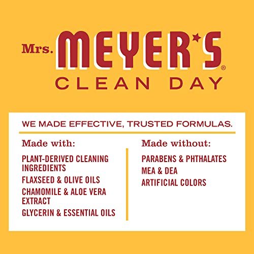 Mrs. Meyer's Clean Day Moisturizing Body Wash, Clementine, 16 oz (Pack of 3) - Gentle Shower Gel with Essential Oils for Women and Men Avelisse