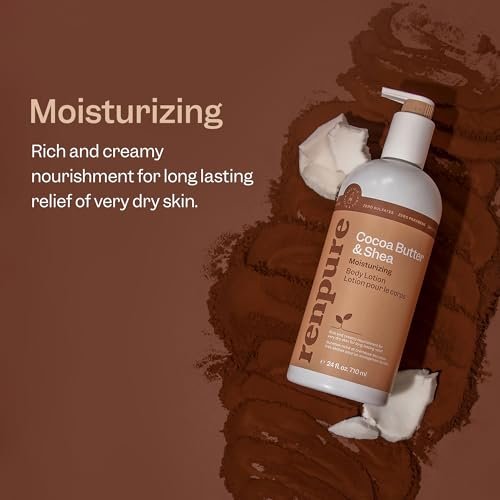 Renpure Cocoa Butter & Shea Butter Ultra-Hydrating Body Lotion – Rich & Creamy Formula for Long Lasting Hydration – For Dry to Very Dry Skin – 24 Fl Oz - görsel 4
