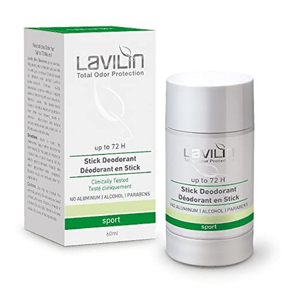 Lavilin Aluminum Free Natural Deodorant for Women and Men - Up to 72 Hours Odor Control, 2.2 oz Avelisse