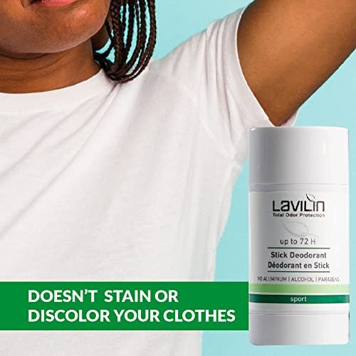 Lavilin Aluminum Free Natural Deodorant for Women and Men - Up to 72 Hours Odor Control, 2.2 oz Avelisse