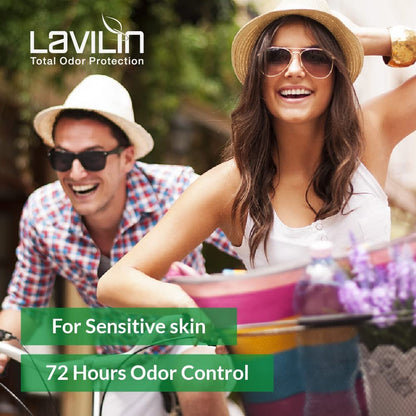 Lavilin Aluminum Free Natural Deodorant for Women and Men - Up to 72 Hours Odor Control, 2.2 oz Avelisse