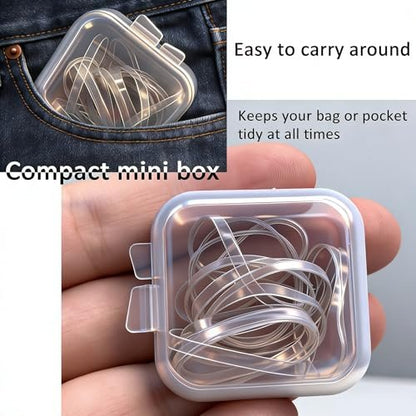 Clear Hair Elastics – 2000pcs Mini Rubber – Professionals seeking a polished, invisible look for the office. – Image 10