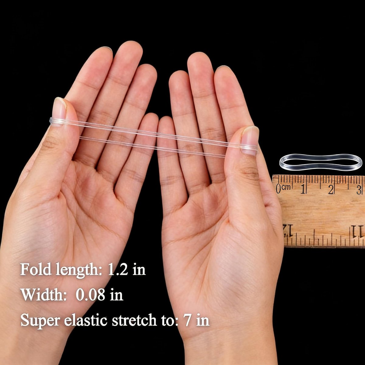 Clear Hair Elastics – 2000pcs Mini Rubber – Convenient Storage Box: The included small box keeps your elastics – Image 5
