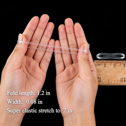 Clear Hair Elastics – 2000pcs Mini Rubber – Convenient Storage Box: The included small box keeps your elastics – Image 5