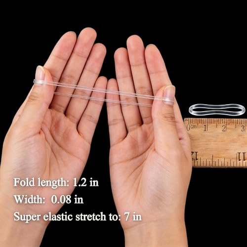 Clear Hair Elastics – 2000pcs Mini Rubber – Multipurpose Use: Beyond hair styling, use these bands for crafting, – Image 6