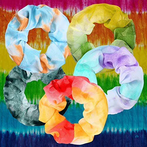 65 Pcs White Cotton Scrunchies Hair Ties Accessories for Tie Dye Party Supplies - Includes 30 Scrunchies, 15 Bow Hair Ties, 20 Headbands - Non-Slip Stretchy Elastic Head Wrap Holder for Women DIY Tie Dye Avelisse