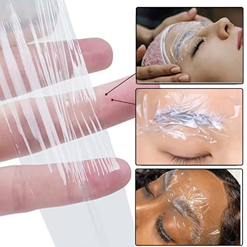 AIYUENCICI Disposable Eyebrow Tattoo Plastic Wrap Preservative Film with Microblading Kit for Lip Blush, Eyebrow Lamination Lash Lift Permanent Make Up Cling Cover Tape Roll Transparent 2 Pack - görsel 12
