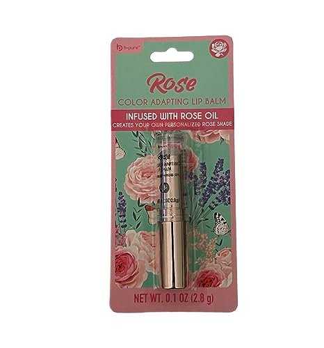 b.pure Tinted Rose Oil Lip Balm in Clear – Hydrating & Nourishing Lip Care - görsel 2