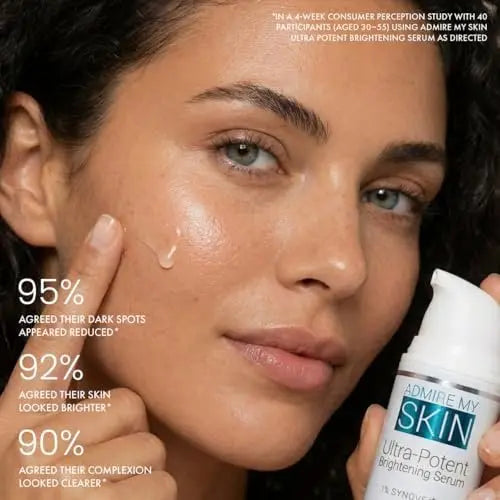 Admire My Skin Dark Spot Corrector Remover for Face - Brightening Discoloration Correcting Serum with Kojic Acid and Azelaic Acid for Melasma and Sun Spots 1oz Avelisse