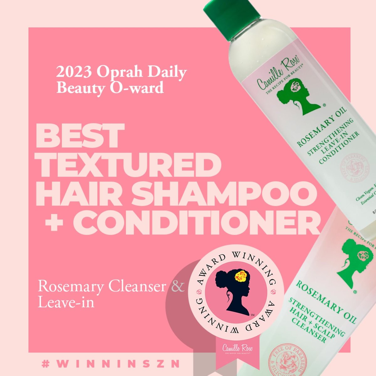Camille Rose Rosemary Oil Hair and Scalp Cleanser with Castor, Peppermint & Rosemary Oils - 8.5 fl oz Avelisse