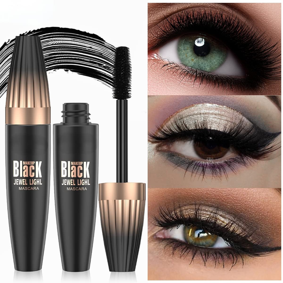 4D Silk Fiber Lash Mascara - Waterproof Volume & Length Mascara for Sensitive Eyes Avelisse