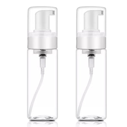 2-Pack 200ml/7oz Foaming Pump Bottle Dispenser - Transparent Empty Spray Bottles for Hand Soap, Dish Soap & More - Ombre Plastic