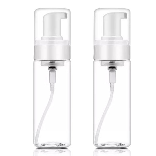 2-Pack 200ml/7oz Foaming Pump Bottle Dispenser - Transparent Empty Spray Bottles for Hand Soap, Dish Soap & More - Ombre Plastic