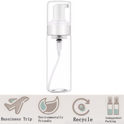 2-Pack 200ml/7oz Foaming Pump Bottle Dispenser - Transparent Empty Spray Bottles for Hand Soap, Dish Soap & More - Ombre Plastic