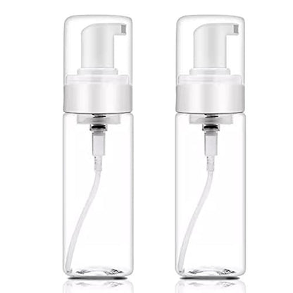 2-Pack 200ml/7oz Foaming Pump Bottle Dispenser - Transparent Empty Spray Bottles for Hand Soap, Dish Soap & More - Ombre Plastic