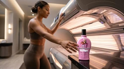 Brown Sugar Double Dark Black Chocolate Ice Cream 400X Tanning Lotion - Advanced Bronzer for Indoor/Outdoor Tanning, 7.5 oz