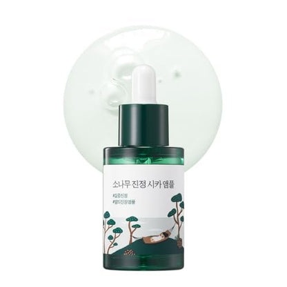 ROUND LAB Pine Calming Cica Ampoule 1.01 Fl Oz – Hydrating & Soothing Serum with Pine Cica and Hyaluronic Acid for Skin Barrier Strengthening, Gentle Exfoliation, Deep Moisture
