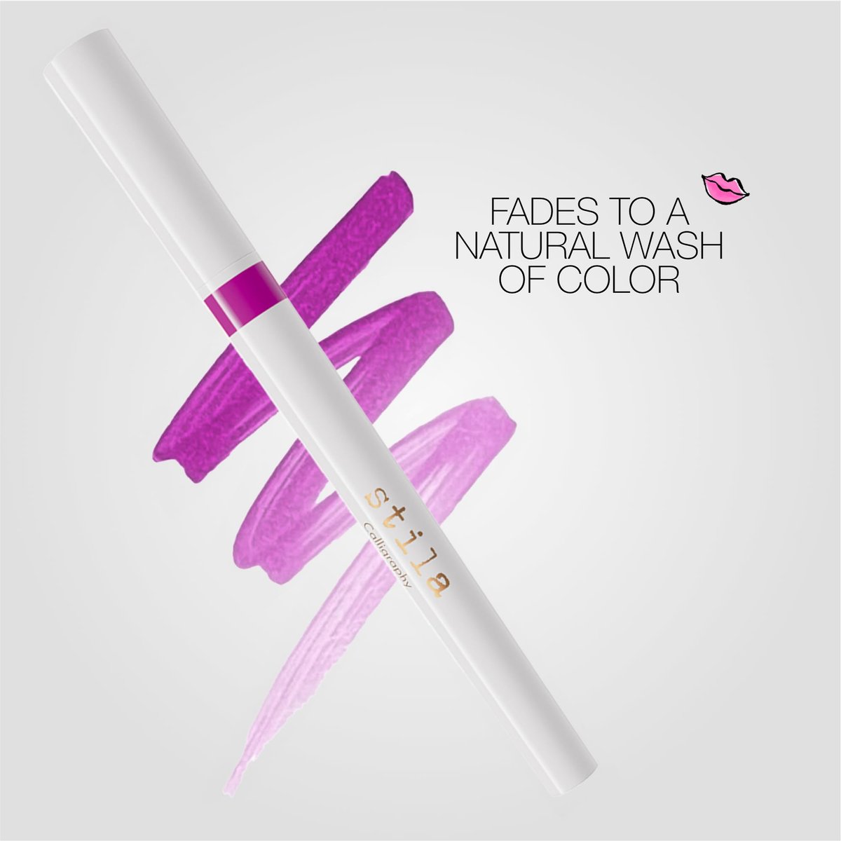 stila Calligraphy Lip Stain - Long-Lasting Tint, Moisturizing, Transfer-Proof, Lightweight, Sheer Buildable Color - Susan - 22 Fl Oz - görsel 9