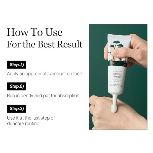 ROUND LAB Pine Calming Cica Cream 1.69 Fl Oz – Low-Acidic Soothing Moisturizer with Pine Cica, BHA + LHA, and Hyaluronic Acid for Skin Barrier Support, Sebum Control, and Hydration - görsel 16