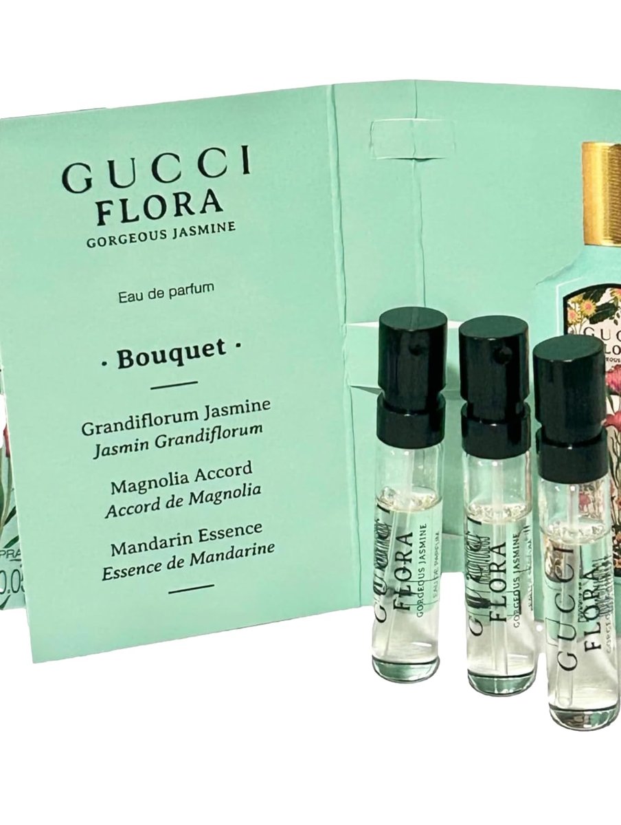Gucci Flora Gorgeous Jasmine Eau de Parfum Sample Set (3 x 1.5 ml) – Women's Fragrance Avelisse
