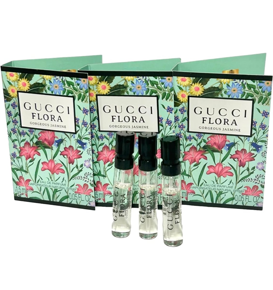 Gucci Flora Gorgeous Jasmine Eau de Parfum Sample Set (3 x 1.5 ml) – Women's Fragrance Avelisse