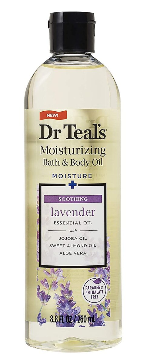 Dr. Teal's Bath & Body Oil Variety Gift Set – Soothing Lavender & Rejuvenating Eucalyptus & Spearmint, 2 Pack (8.8 oz Each) - görsel 3