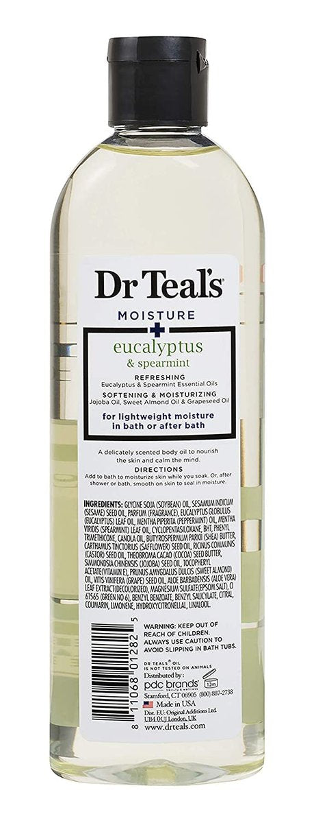 Dr. Teal's Bath & Body Oil Variety Gift Set – Soothing Lavender & Rejuvenating Eucalyptus & Spearmint, 2 Pack (8.8 oz Each) - görsel 9