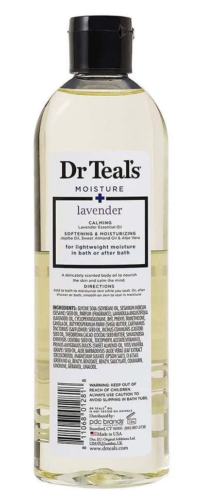 Dr. Teal's Bath & Body Oil Variety Gift Set – Soothing Lavender & Rejuvenating Eucalyptus & Spearmint, 2 Pack (8.8 oz Each)