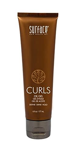 SURFACE Hair Curls Oil Gel – Define, Shine & Frizz-Free Style Longevity, 6 fl oz Avelisse