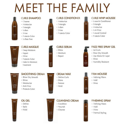SURFACE Hair Curls Oil Gel – Define, Shine & Frizz-Free Style Longevity, 6 fl oz Avelisse