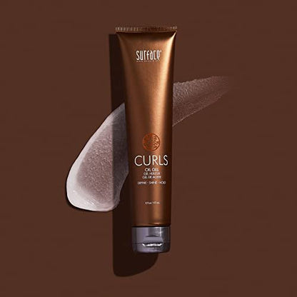 SURFACE Hair Curls Oil Gel – Define, Shine & Frizz-Free Style Longevity, 6 fl oz Avelisse