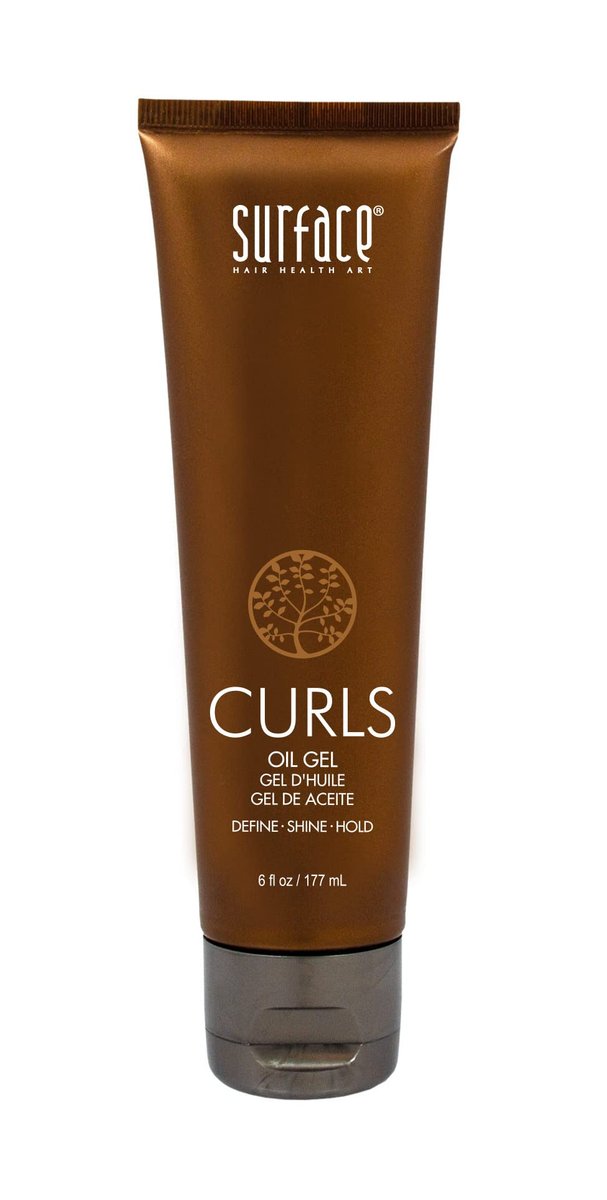 SURFACE Hair Curls Oil Gel – Define, Shine & Frizz-Free Style Longevity, 6 fl oz Avelisse