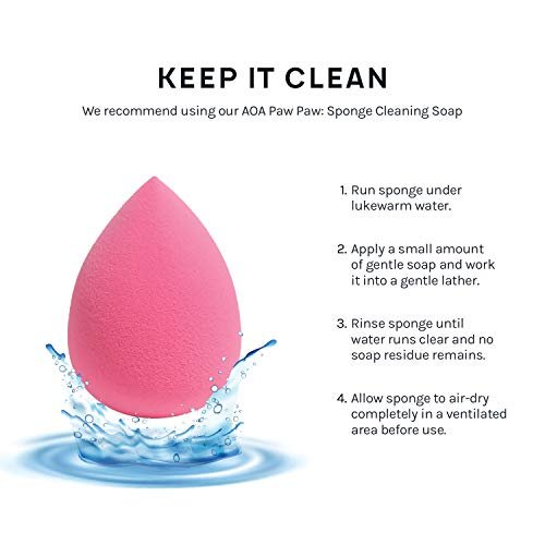 AOA Studio Collection Latex-Free Makeup Sponge Set – 6-Pack High-Definition Wonder Blenders for Cream, Powder & Liquid Foundation - görsel 14