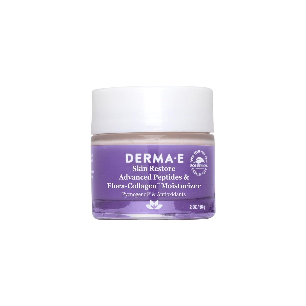 Derma E Advanced Peptides and Vegan Flora-Collagen Night Moisturizer – Hydrating Facial Cream for Elasticity and Wrinkle Reduction, 2 oz Avelisse